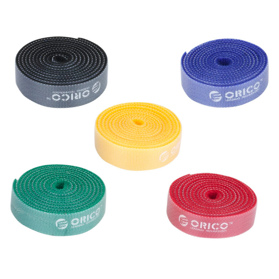 Combo 5 Băng Dán Thu Gọn Dây Điện ORICO CBT-5S (1m) - Hàng Chính Hãng