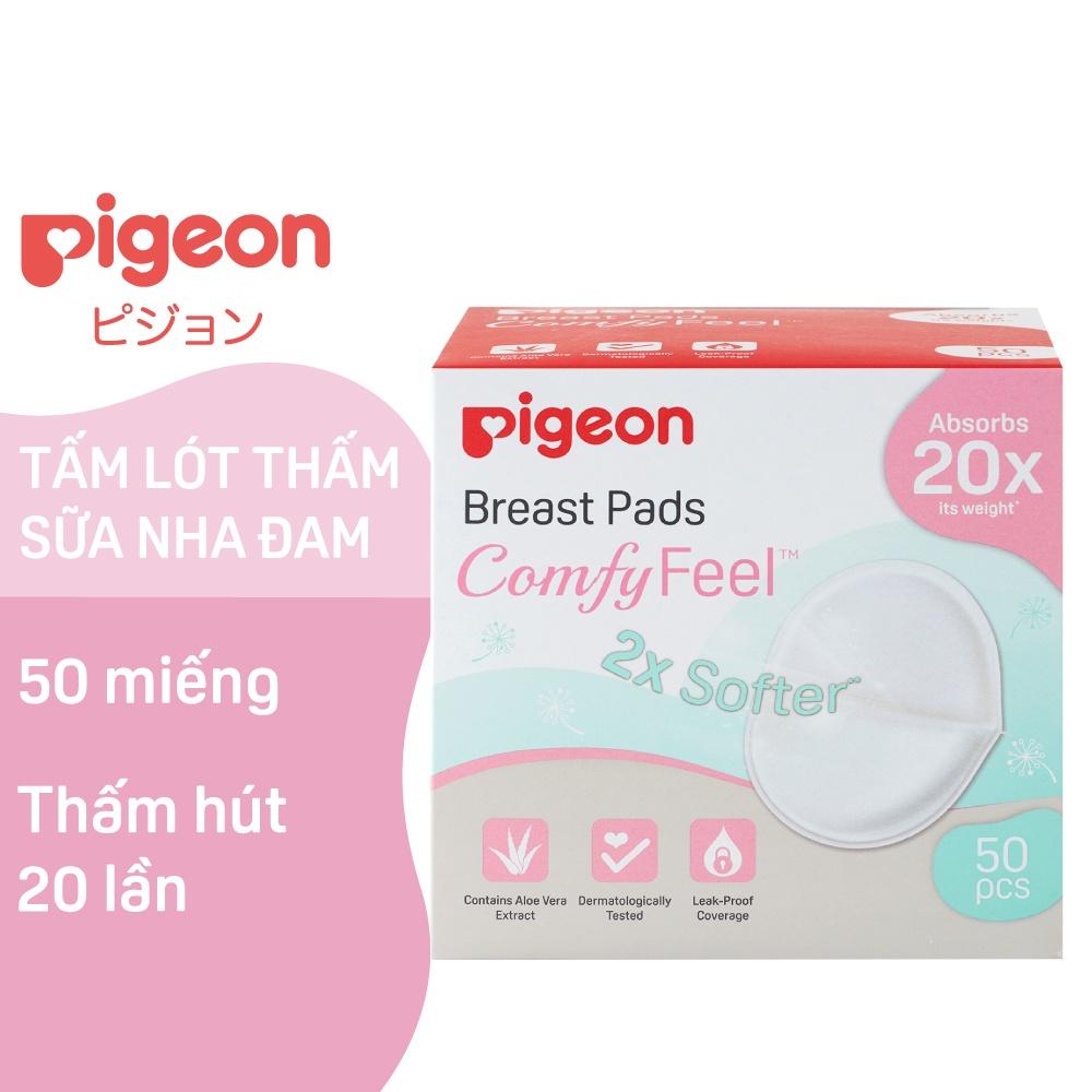 [MUA LÀ CÓ QUÀ] Tấm Lót Thấm Sữa Nha Đam Pigeon 12 miếng/30 miếng/50 miếng