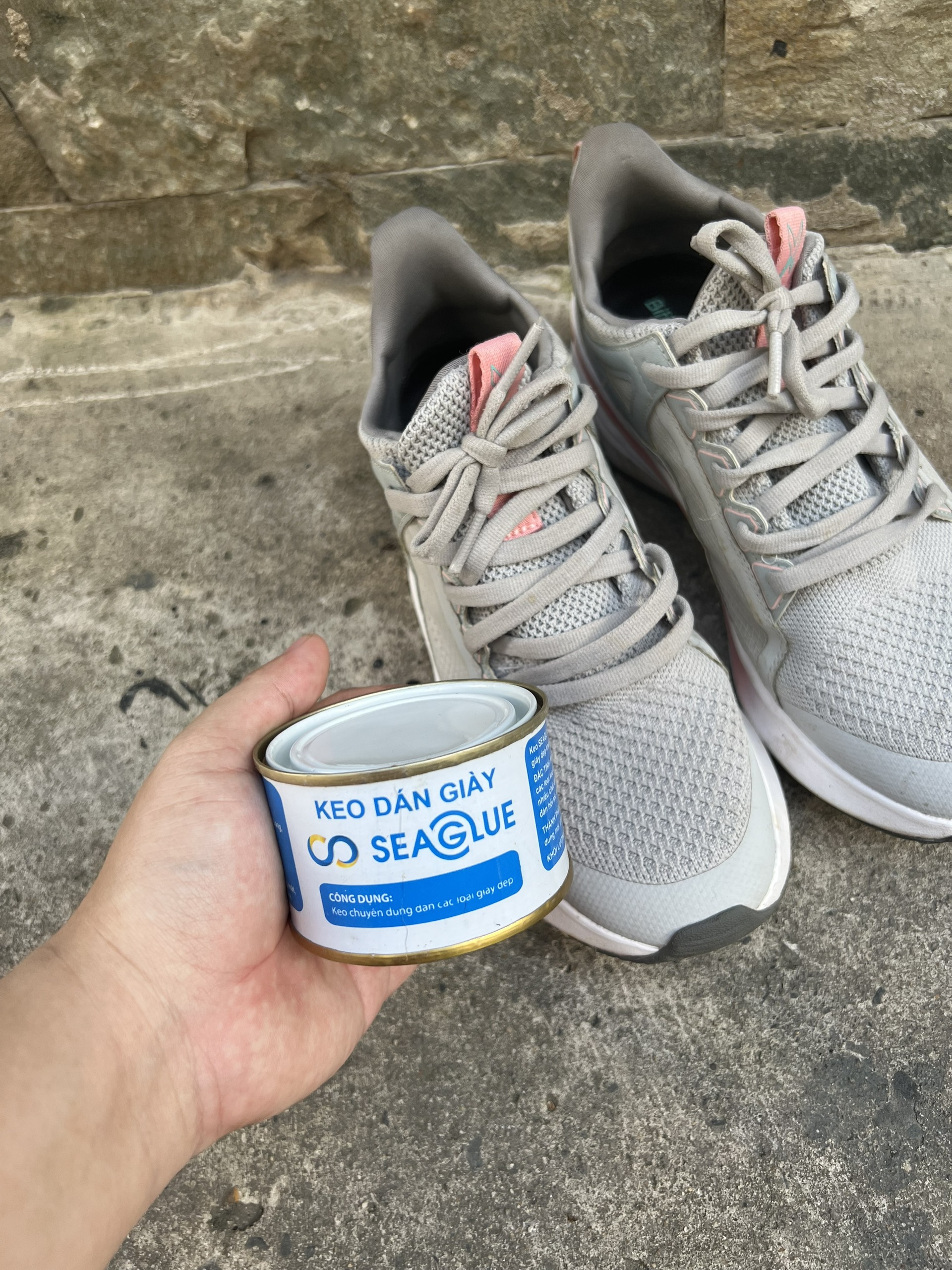Keo dán giày Seaglue siêu chắc chống nước tốt tặng khăn microfiber BaoAn chính hãng