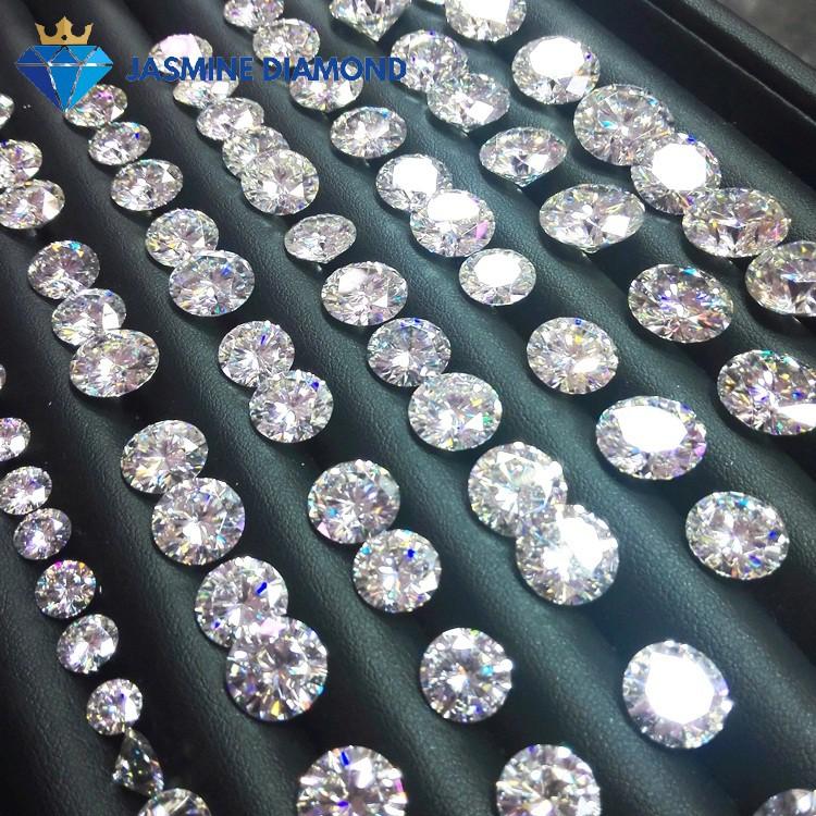 (Size từ 4-7.5 ly) Kim cương nhân tạo Mỹ Moissanite giác cắt tròn