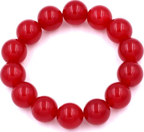 Chuỗi tay Thạch Anh Đỏ 14 ly 14 hạt - hợp với mệnh Thổ và mệnh Hỏa