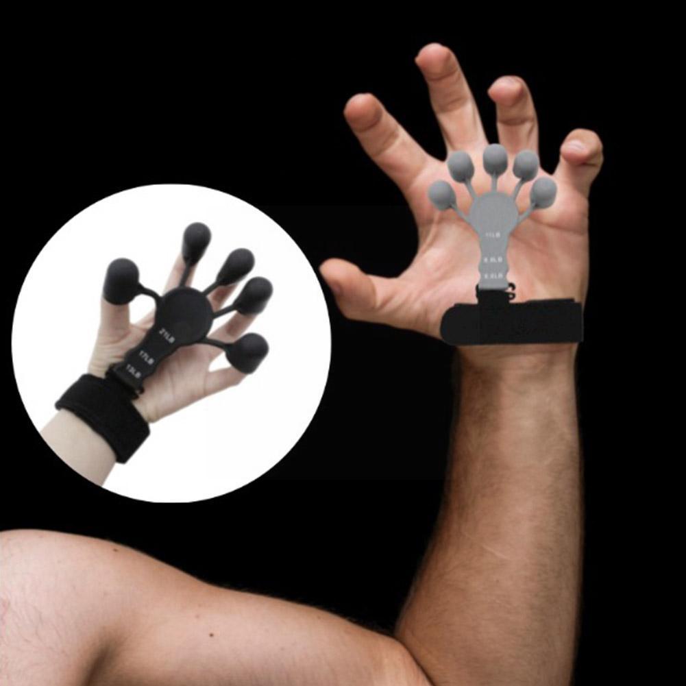 Tay Finger Pritsiser GRIP Tăng cường sức mạnh Band Band Sức mạnh sức mạnh của người tập thể dục Grip Finger Trainer Bài tập HA W6H8 Color: C