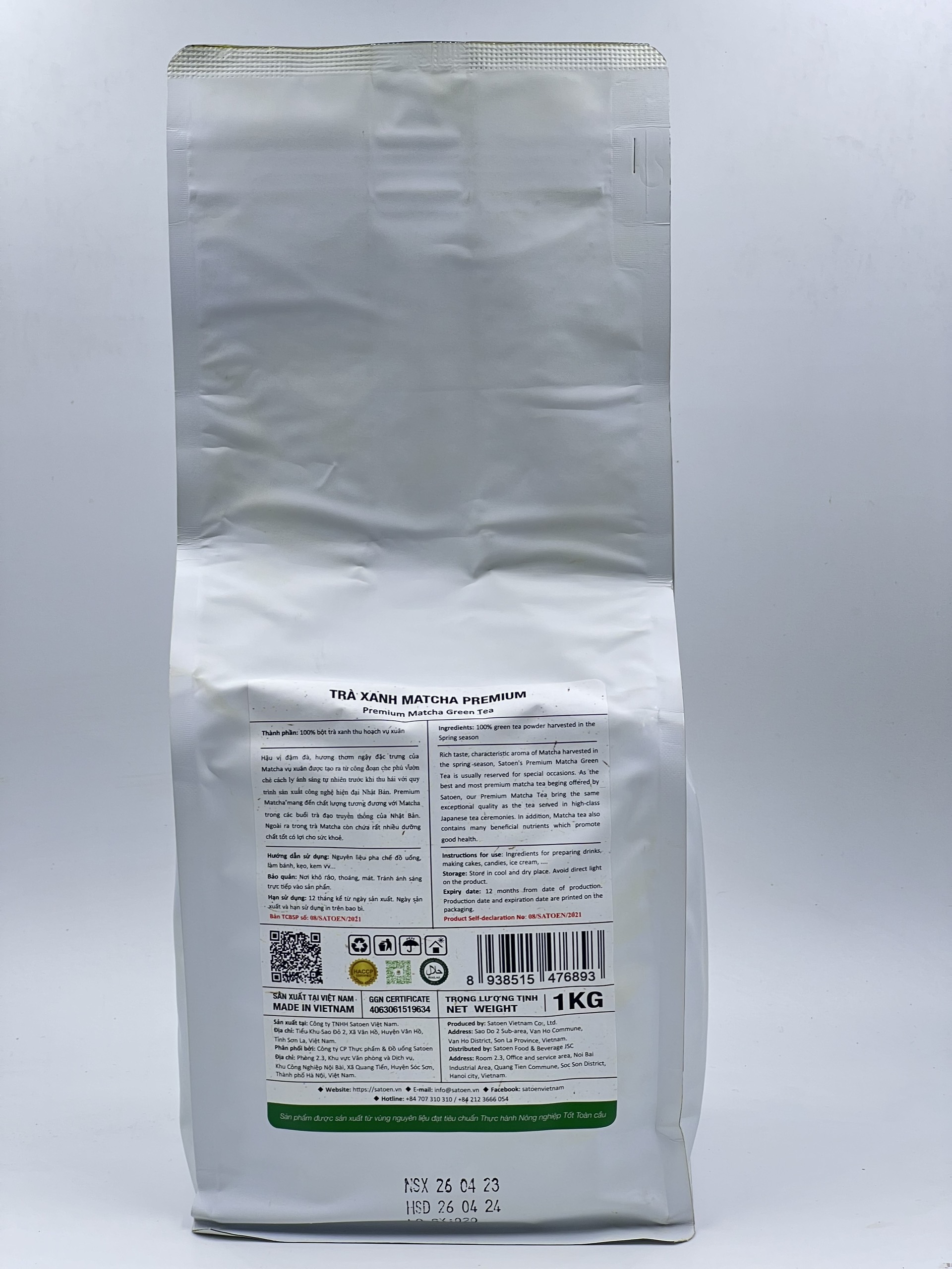 Trà xanh Matcha Premium 1kg