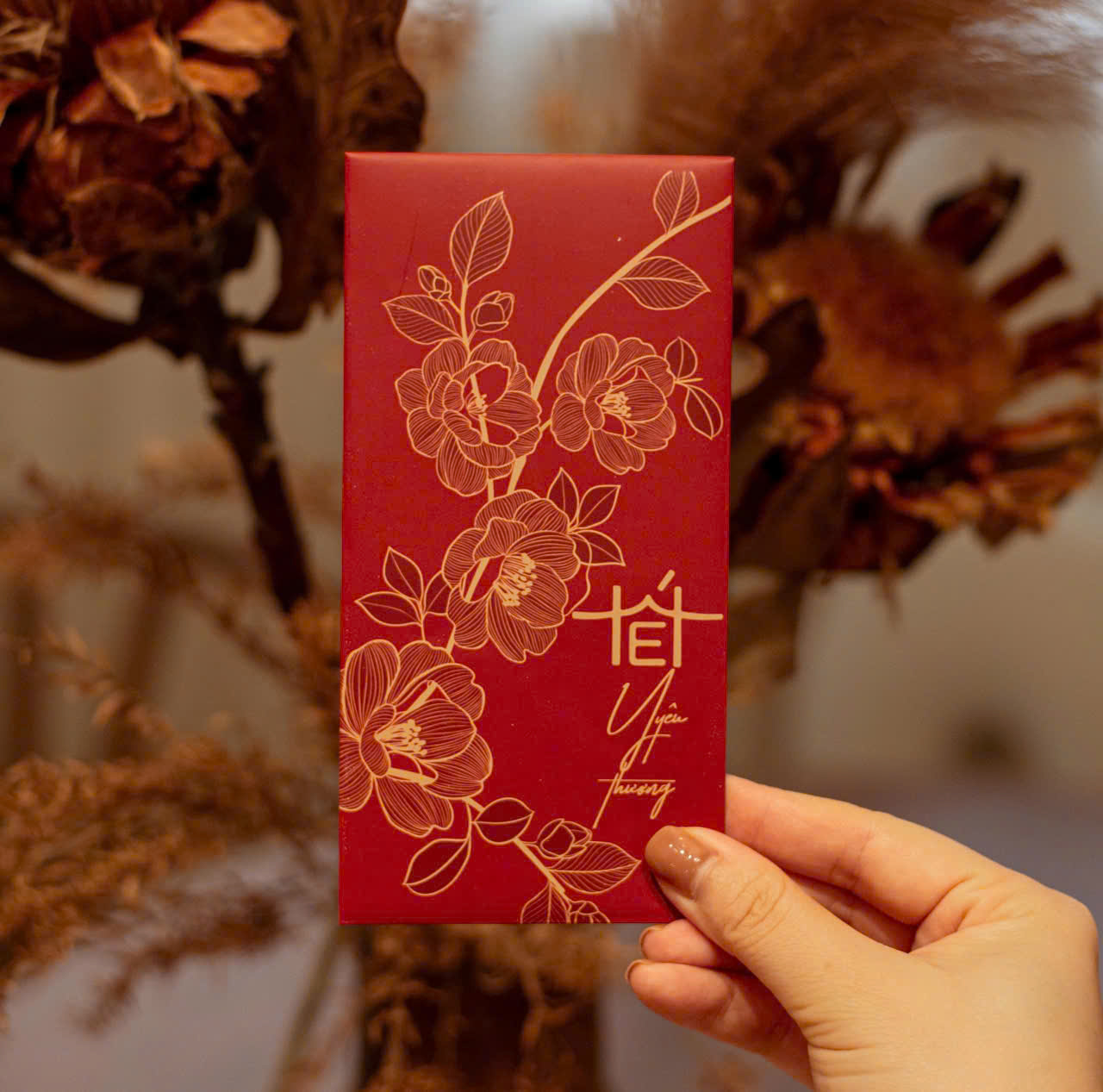 SET 60 Bao Lì Xì Tết 2026 Cao Cấp – Họa Tiết Hoa Vàng Sang Trọng – Bộ Lì Xì Tết Đỏ May Mắn - HÀNG CHÍNH HÃNG MINIIN