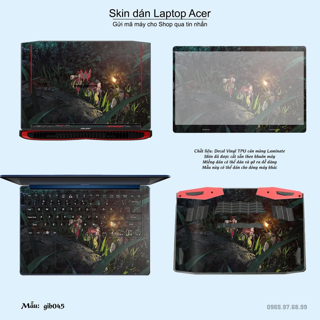 Skin dán Laptop Acer in hình Ghibli film (inbox mã máy cho Shop)