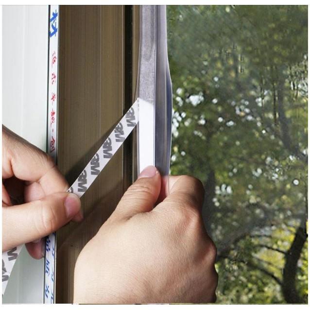 Ron Cao Su Dán Khe Hở Chân Cửa nhiều size Ngăn Bụi Nước Côn Trùng Gioăng dán cửa Silicone