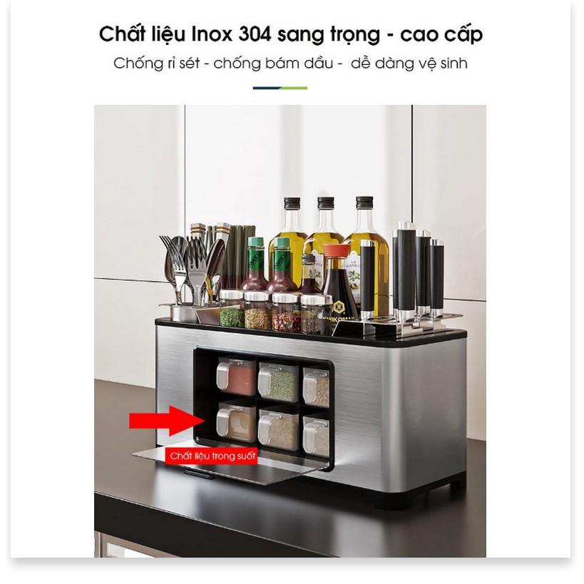 ️ Hộp Gia Vị Inox 304 Cao Cấp Hiện Đại Theo Phong Cách Châu Âu