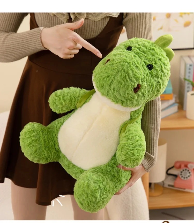 Thú nhồi bông khủng long đeo Balô quả bơ đáng yêu - Size 55cm đến 65cm - Quà tặng gấu bông khủng long êm mịn cho bé