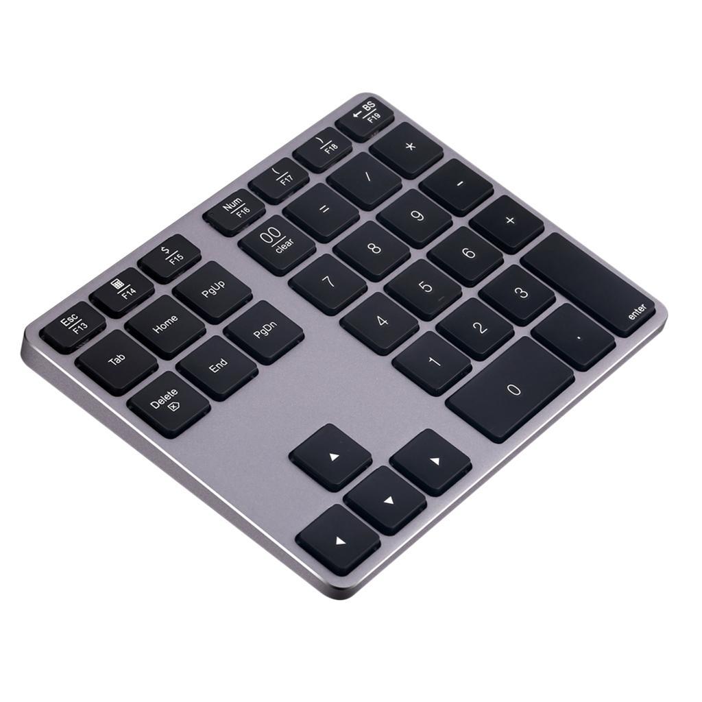 USB Bluetooth Wireless 34 Keys Number Pad Numeric Keypad Keyboard for Laptop