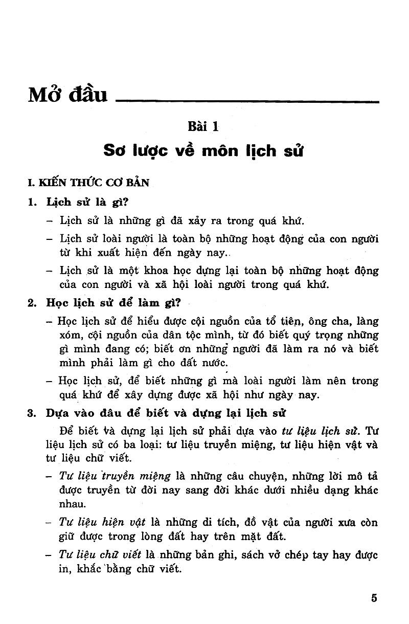 Để Học Tốt Lịch Sử Lớp 6