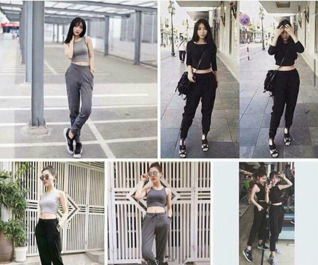 Quần Jogger len tăm chất dày dặn