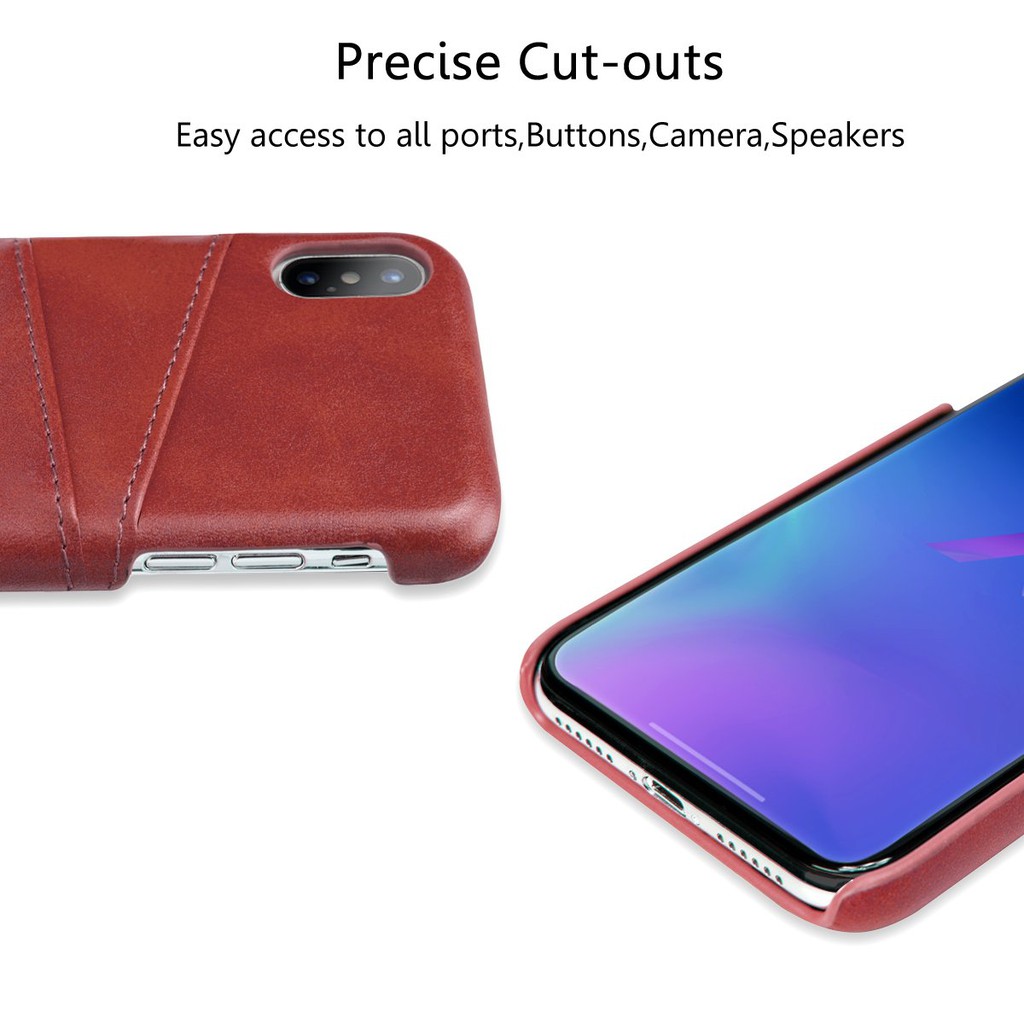 Casing for iPhone 12 Pro Max iPhone 12 Mini Case Calf Leather Cover 2 Card Slot