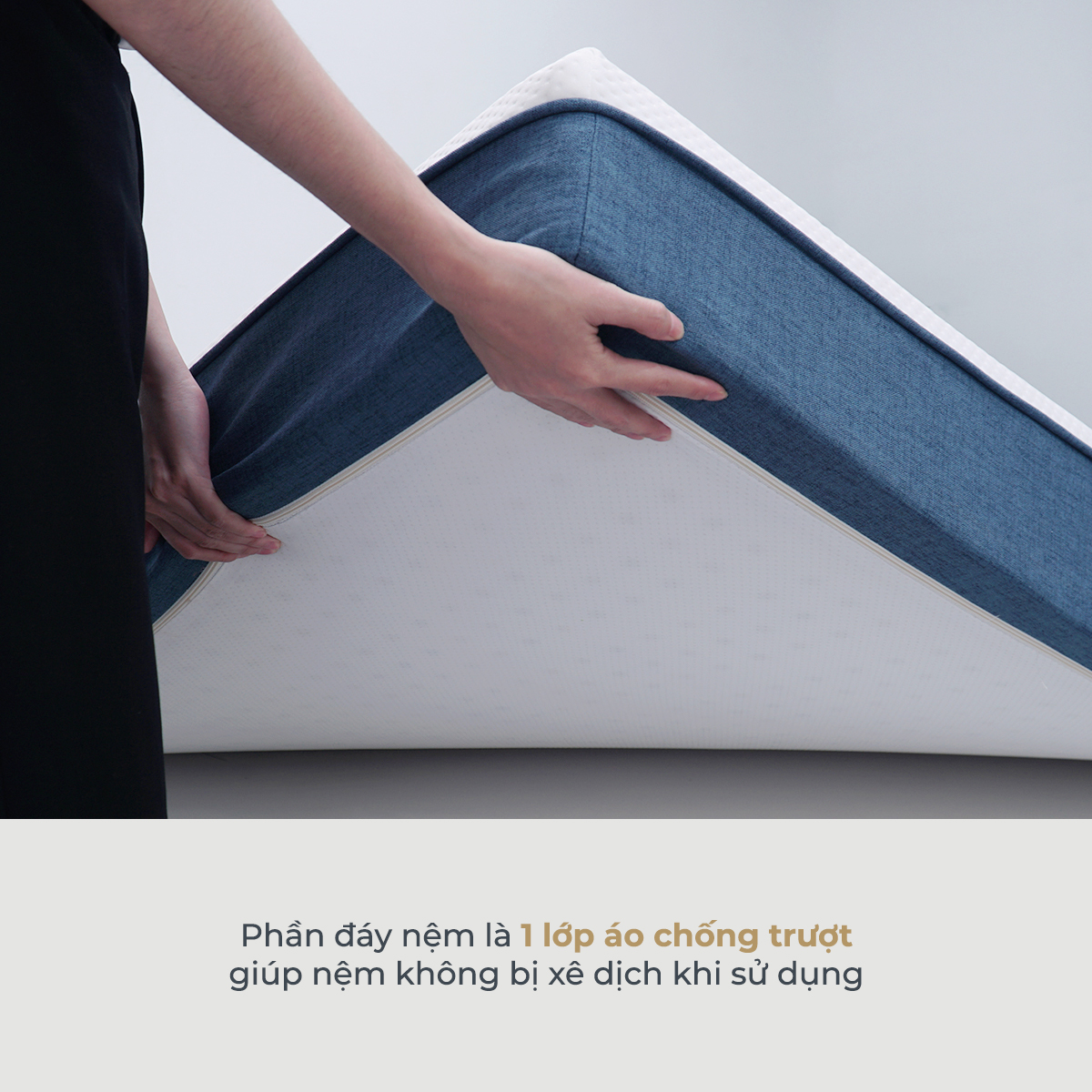 (1m6x2mx17cm) Nệm Foam Phân Vùng Thuần Việt 3'zone Felix - Miễn Phí Vận Chuyển, Bảo Hành 12 Năm, Trả Góp 0%