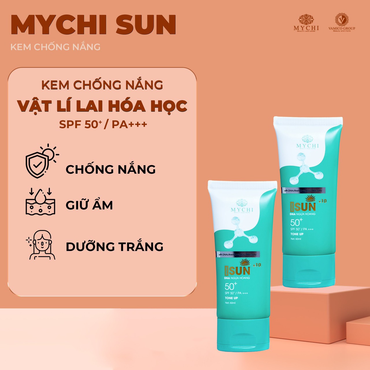Khi mua kem mychi face + kem chống nắng Mychi sun