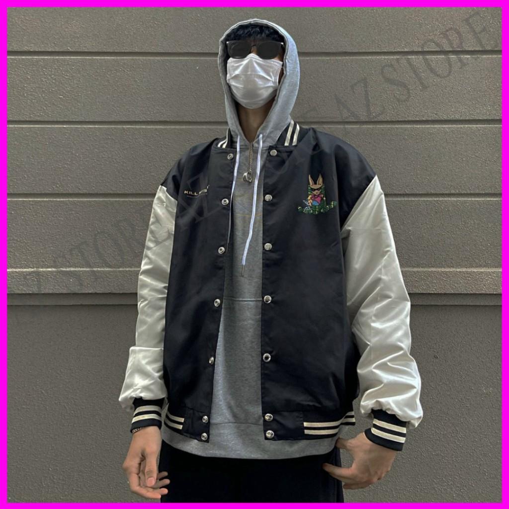 Áo Khoác Dù Nam Nữ Unisex - Áo Khoác Bomber SYSTEM Phối Tay