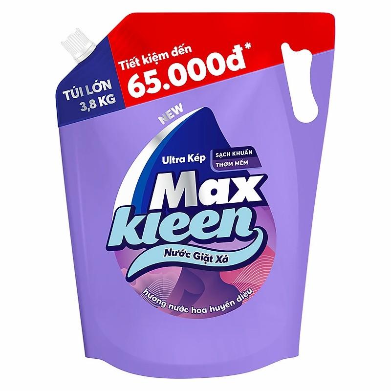 Nước giặt xã Maxkleen nước hoa huyền dịu túi 3.8kg-3499882