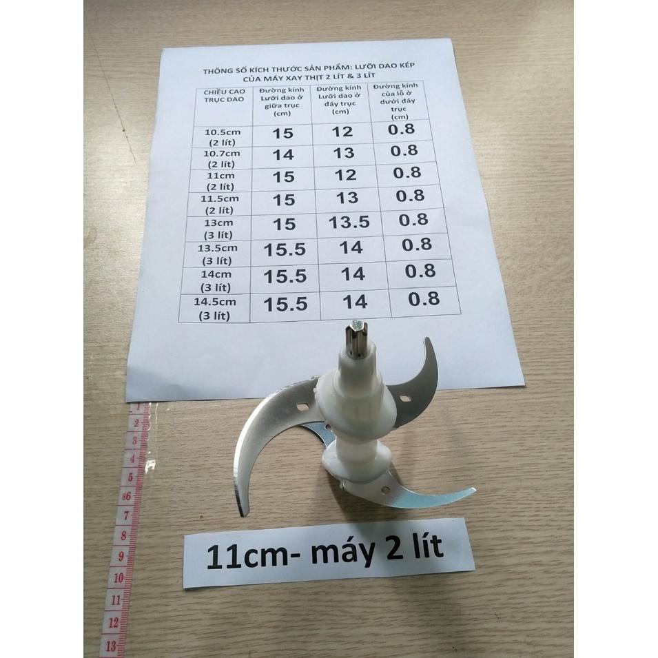 Lưỡi dao kép của máy xay thịt đa năng 2 Lít-3Lít