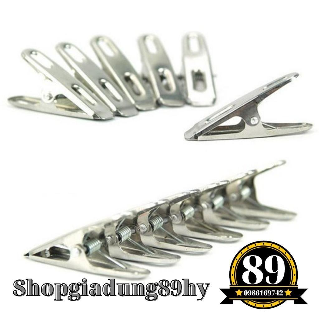 Vỉ 20 kẹp quần áo inox cao cấp không gỉ NC06