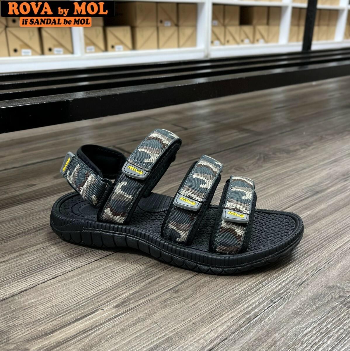 Sandal nam 3 quai dán xé hiệu Rova RV39-1Br