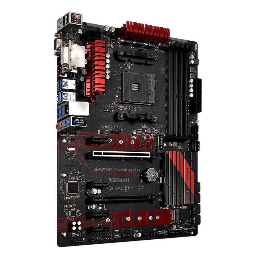 Bo Mạch Chủ Mainboard ASRock AB350 Gaming K4 Socket AM4 - Hàng Chính Hãng