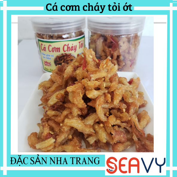 Đặc Sản Nha Trang - Cá Cơm Tẩm Bột Sấy Giòn Mặn Mặn Giòn Giòn,Seavy Hộp 500g