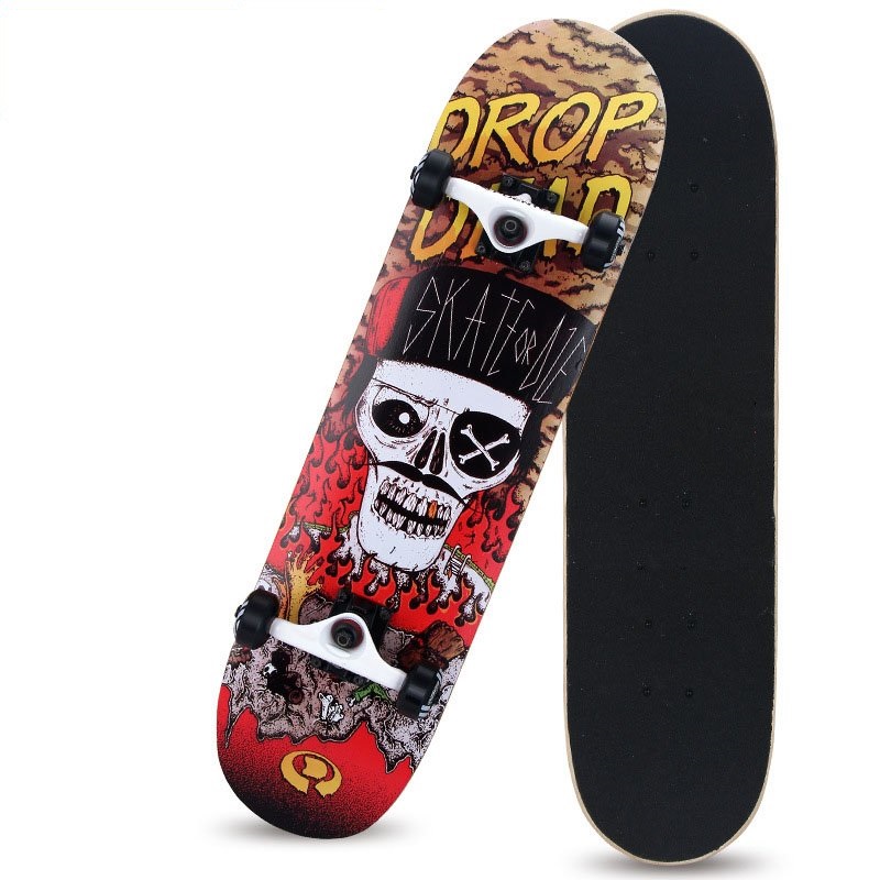 Ván Trượt Skateboard Người Lớn FB -602 Cao Cấp. Mặt Chống Thấm + Lớp Nhám, Bánh Xe PU 95A, Trục Hợp Kim Nhôm Dày 5inch