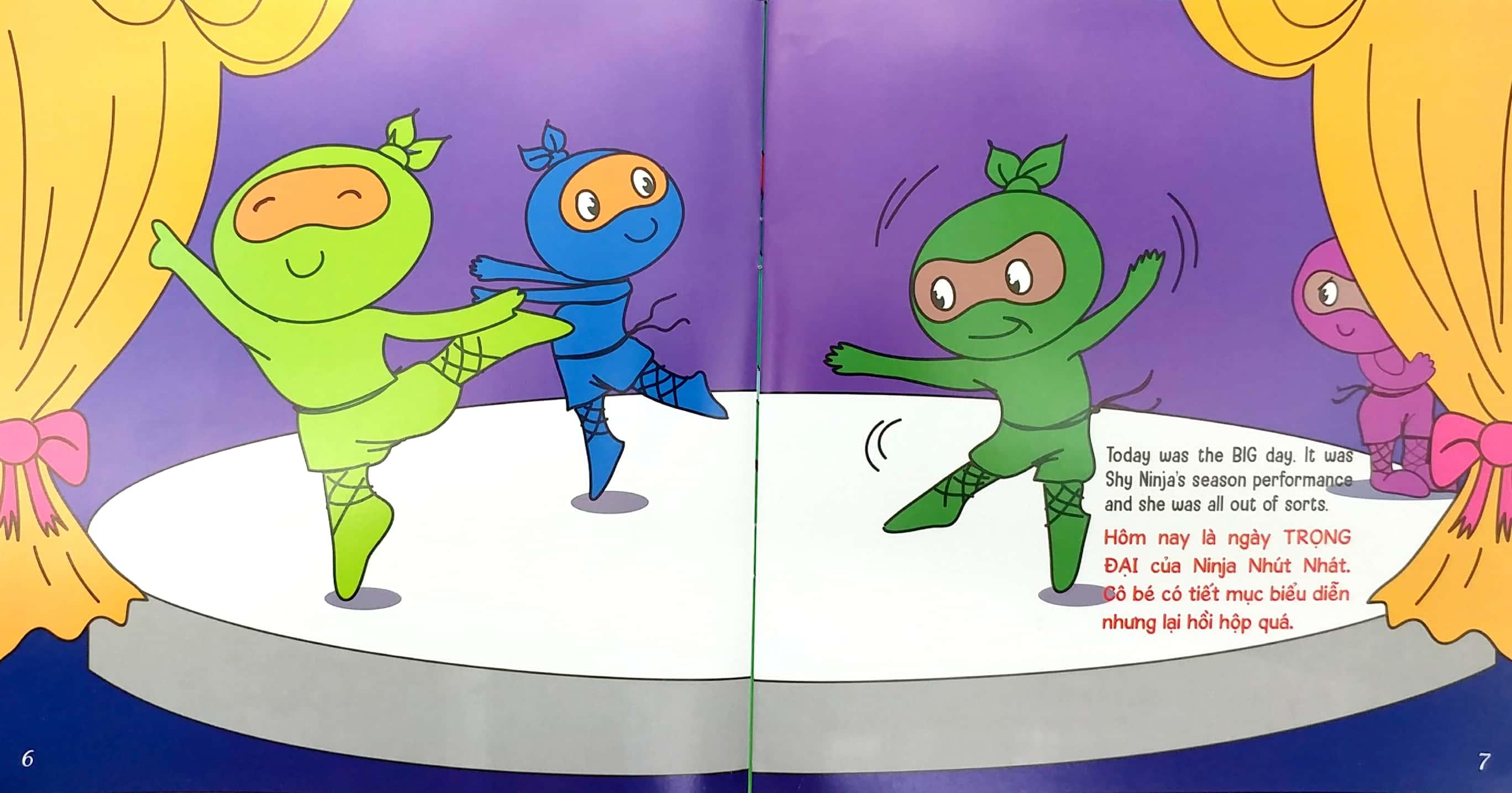 Sách Ninja Nhí - Rèn Luyện Tư Duy Tích Cực - Ninja Tốt Tính (Song Ngữ)