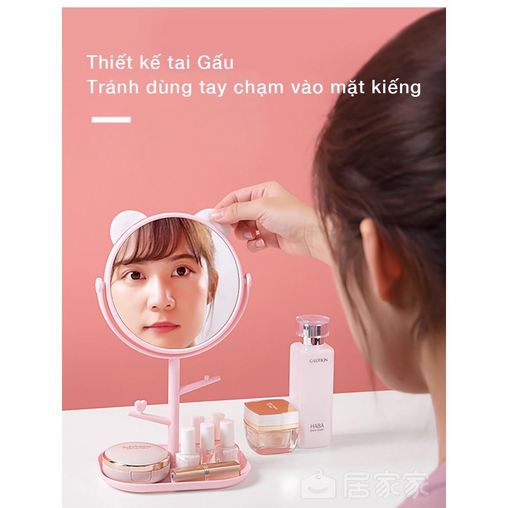 Gương để bàn công chúa hình tai mèo