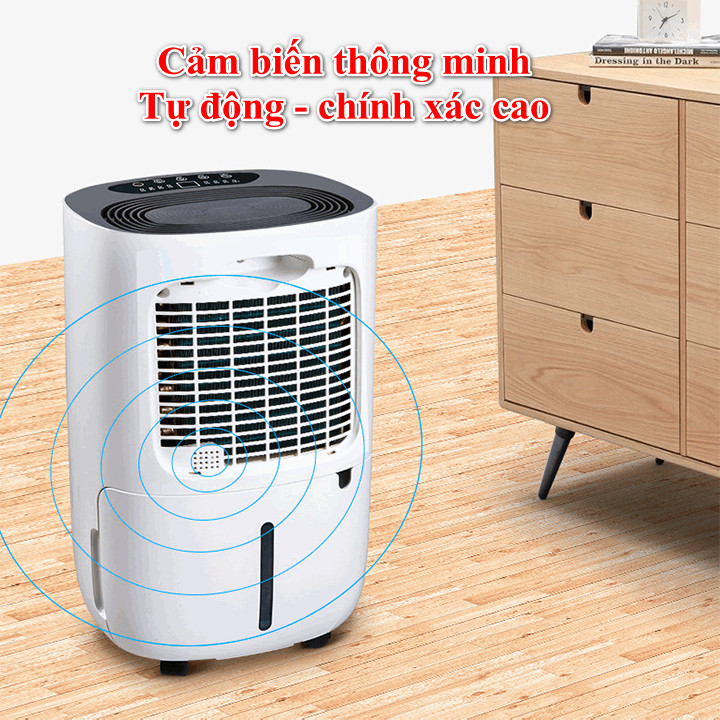 Máy hút ẩm không khí Deye DY-612S công nghệ mới độ ồn siêu thấp, thanh lọc ion âm, hẹn giờ thông minh Hàng Chính Hãng