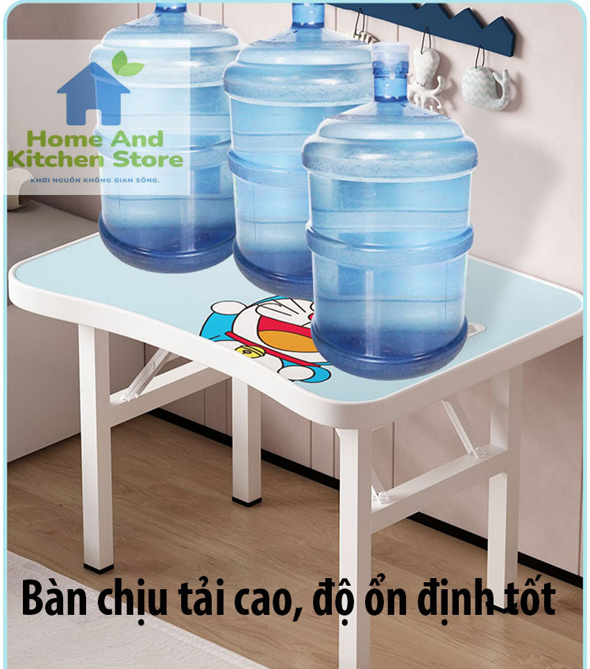 Bộ bàn học trẻ em gấp gọn 60x40cm nhiều hình dễ thương - bộ bàn ghế ngồi học cho bé - bàn học sinh cấp 1 kèm ghế gấp gọn