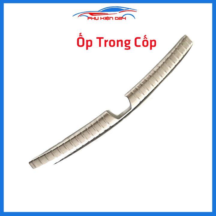 Ốp chống trầy cốp Accent 2018-2019-2020-2021-2022 inox sáng bóng bảo vệ xe chống va đập