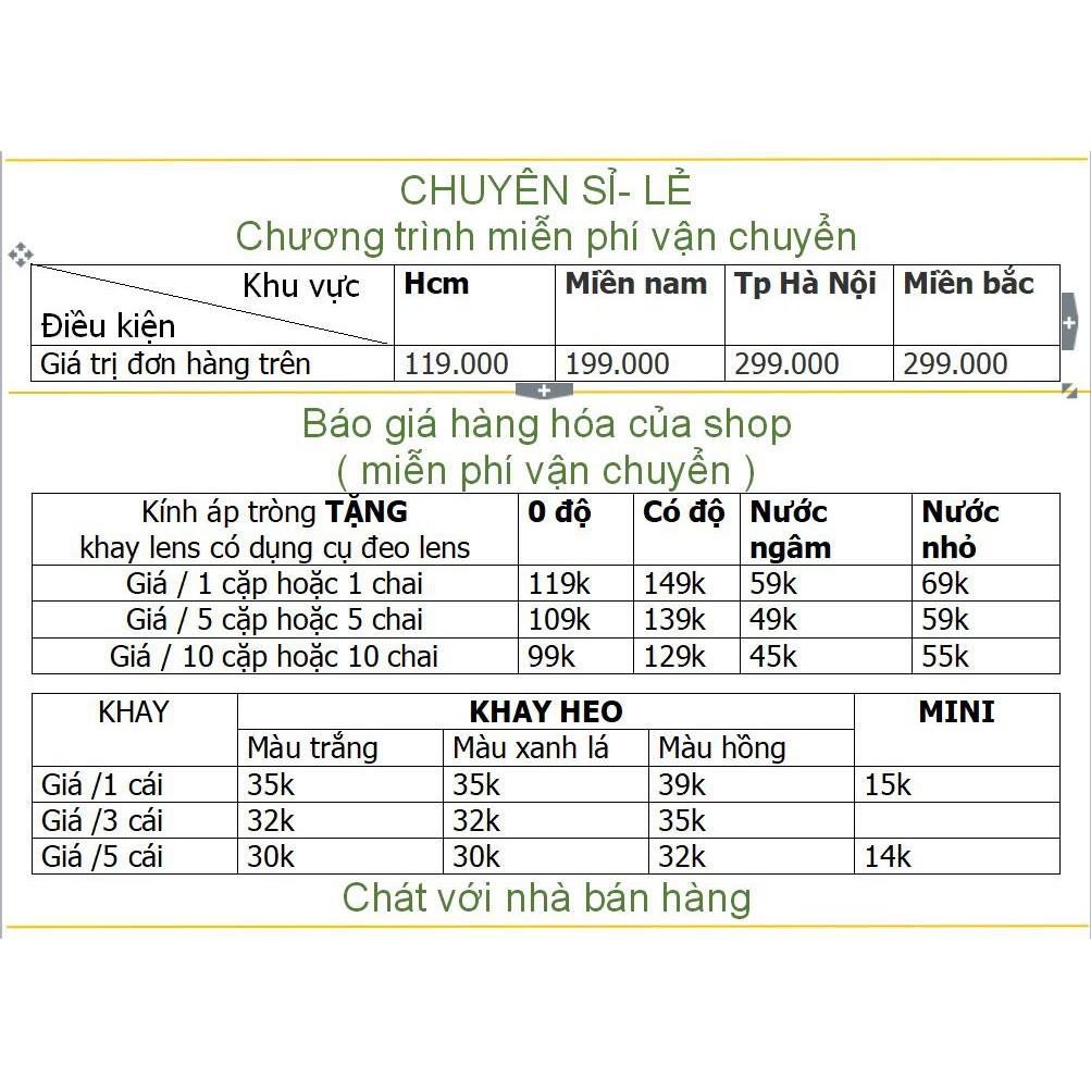 Kính áp tròng 1 NĂM màu nâu cho nam và nữ