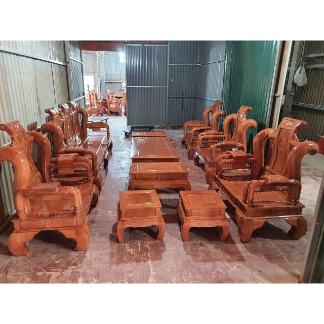 Bộ bàn ghế gỗ gụ Tần Thủy Hoàng (miễn phí vận chuyển khu vực Hà Nội)