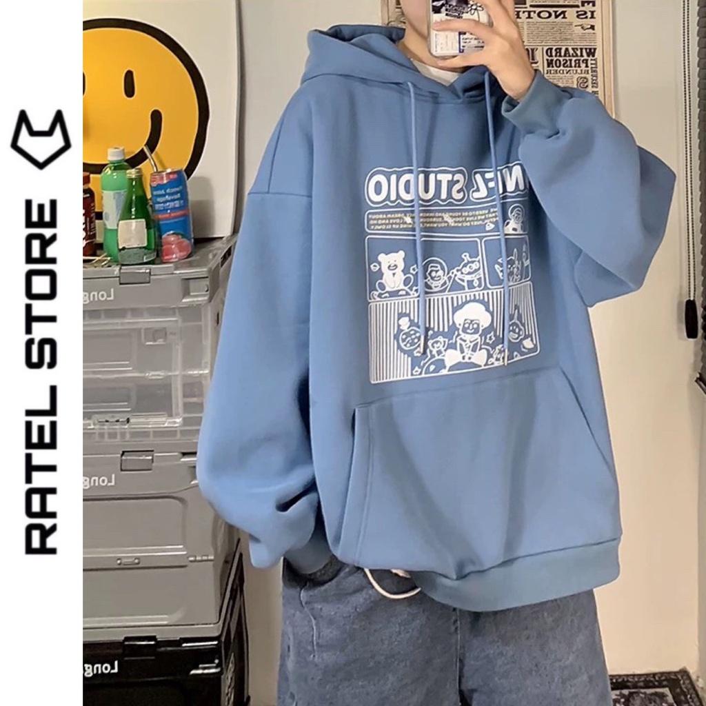 Áo Hoodie Nỉ Bông Nam Nữ Unfl Studio Ulzzang Unisex Form Rộng