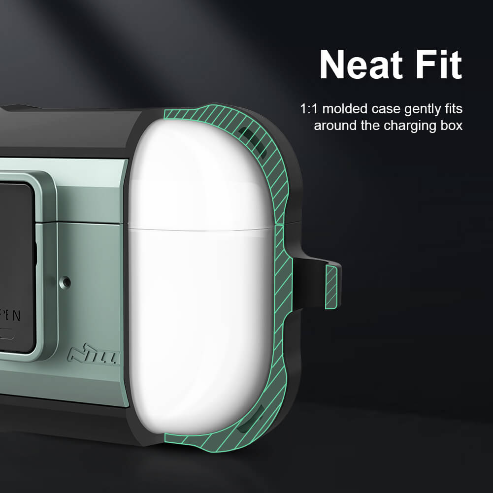 Bao case chống sốc dành cho Apple airpods 3 có nút mở nắp hiệu Nillkin Bounced Protective case - hàng nhập khẩu