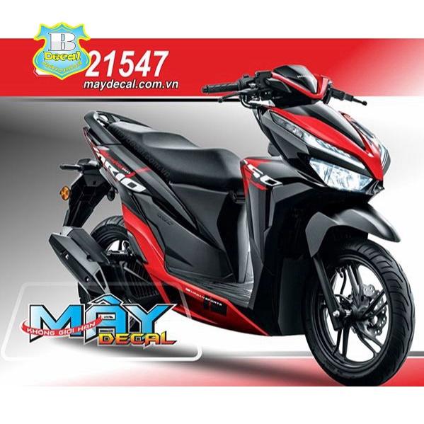 Tem rời vario 150 indo đỏ đen nhám