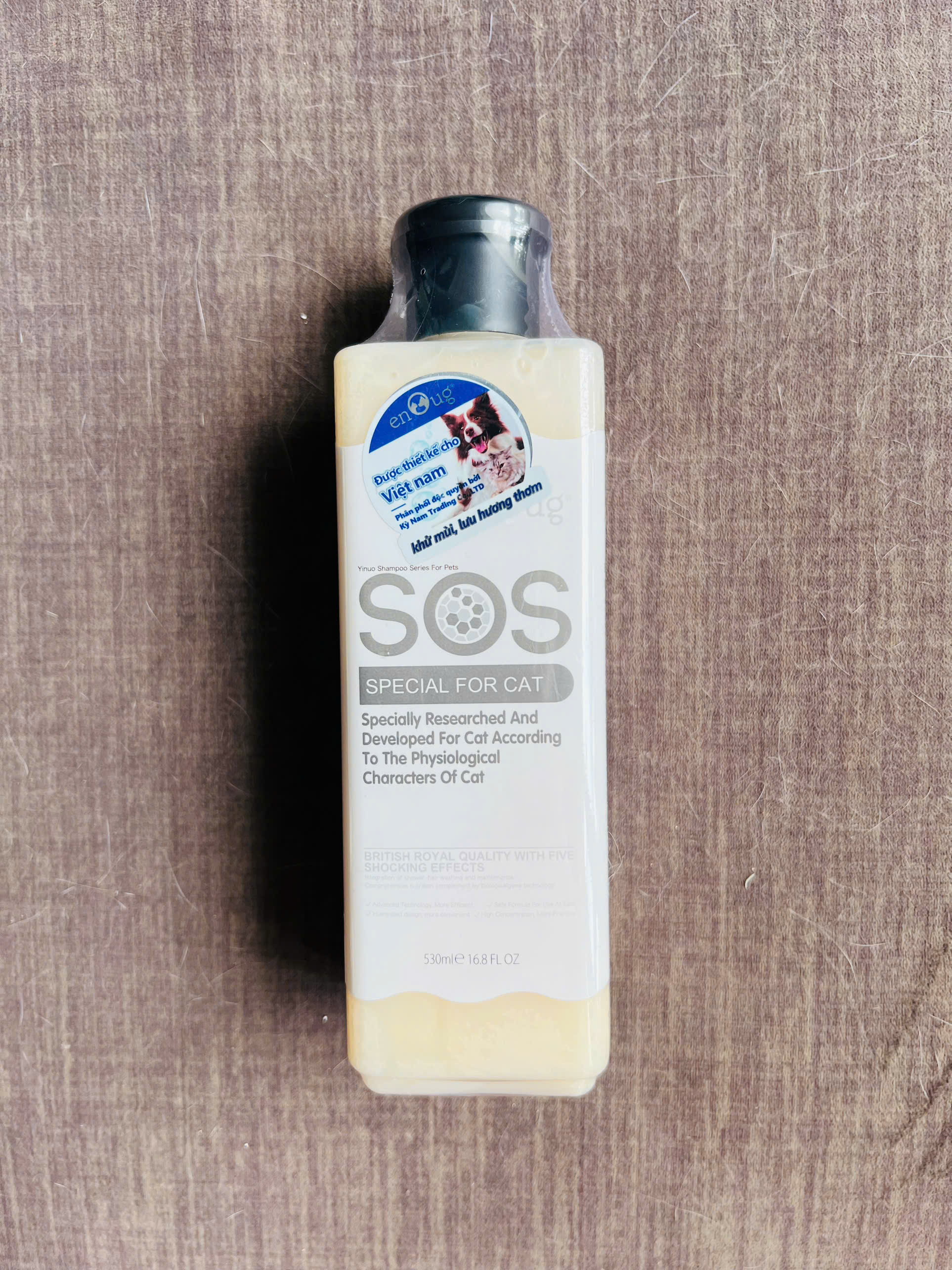 SỮA TẮM SOS KHỬ MÙI LƯU HƯƠNG CHUYÊN DÙNG CHO THÚ CƯNG MÈO