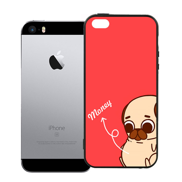 Ốp lưng viền TPU cho điện thoại Iphone 5 - Cute Dog 07