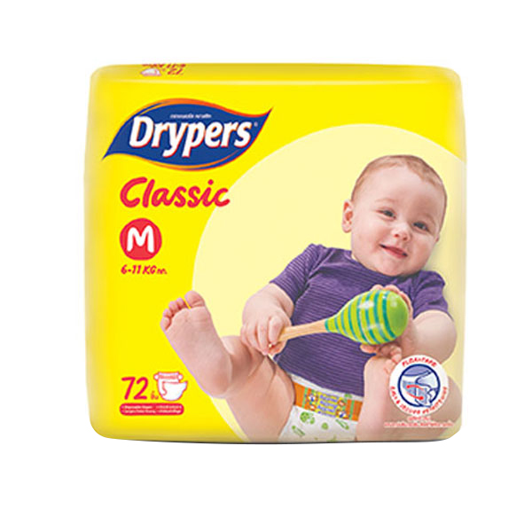 Tã Dán Drypers Classic Cực Đại M72 (72 Miếng)