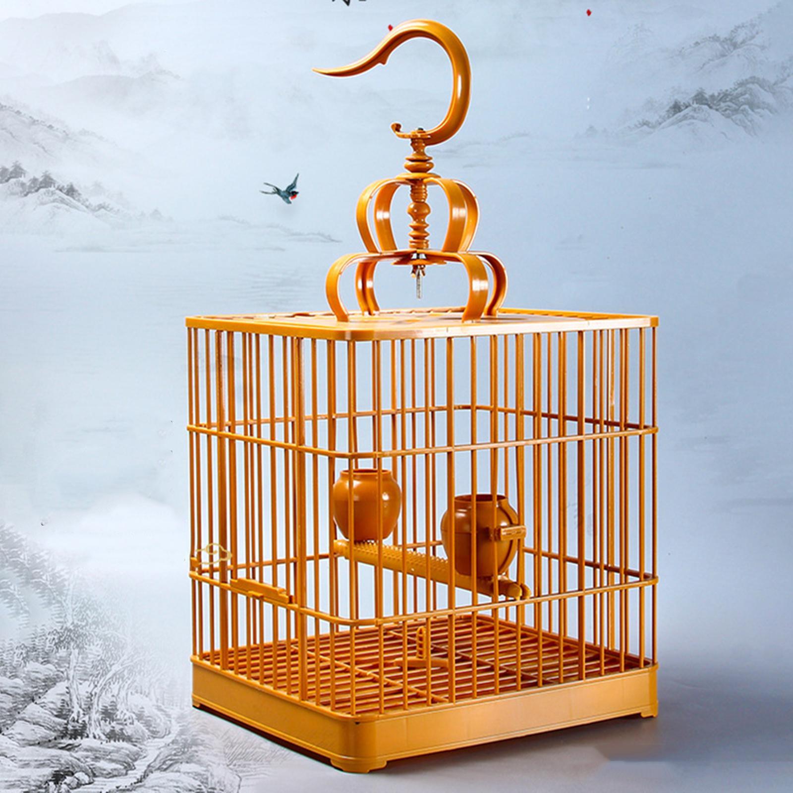 Durable Bird Cage Assembly Breathable Hanging House for Parrot Finches