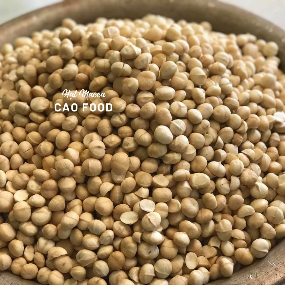 Hạt Macca Đaklak CAO Food loại 1 to tròn tự nhiên, ngọt bùi từng hạt - có kèm khui mở