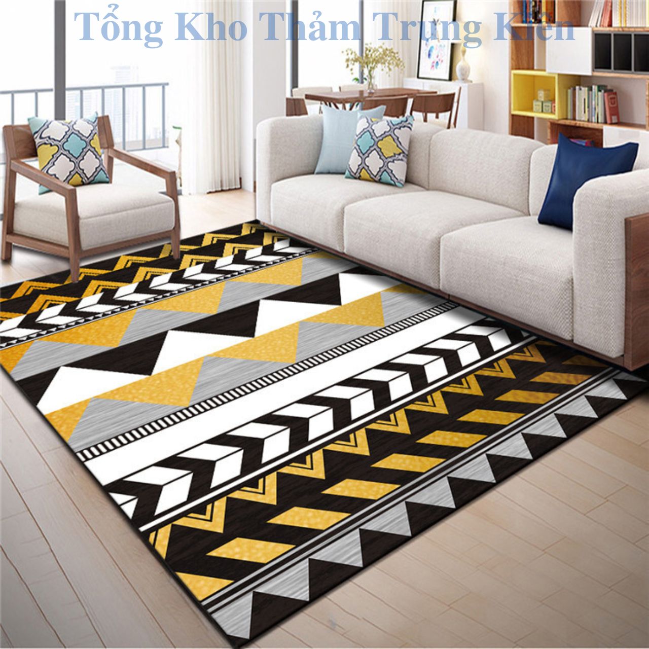 Thảm Trải Sàn Nhập Khẩu 100% (120x160cm &amp; 160x230cm) - Hàng Tổng Kho