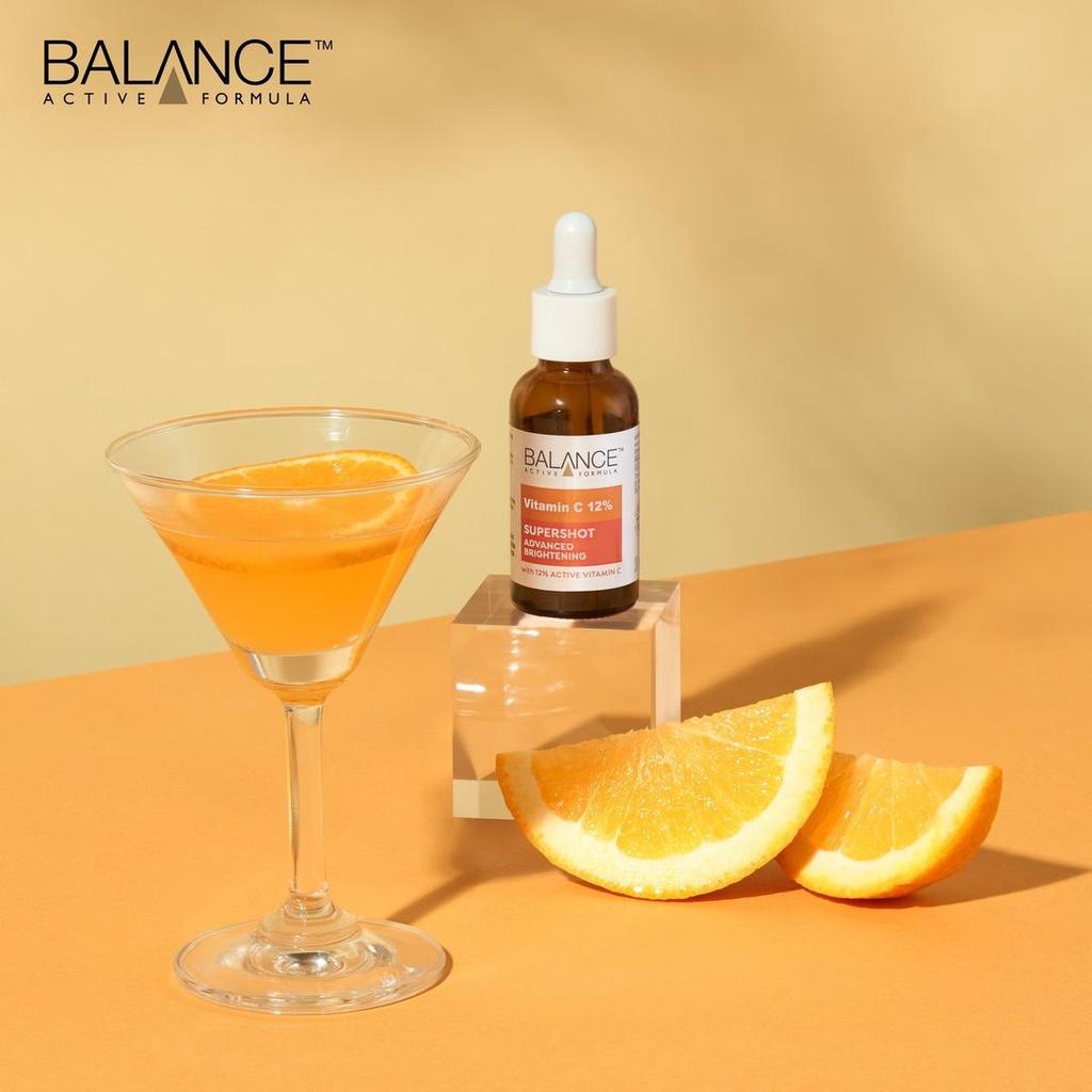 Tinh chất sáng da, mờ thâm Balance Active Formula 12% Vitamin C Supershot 30ML