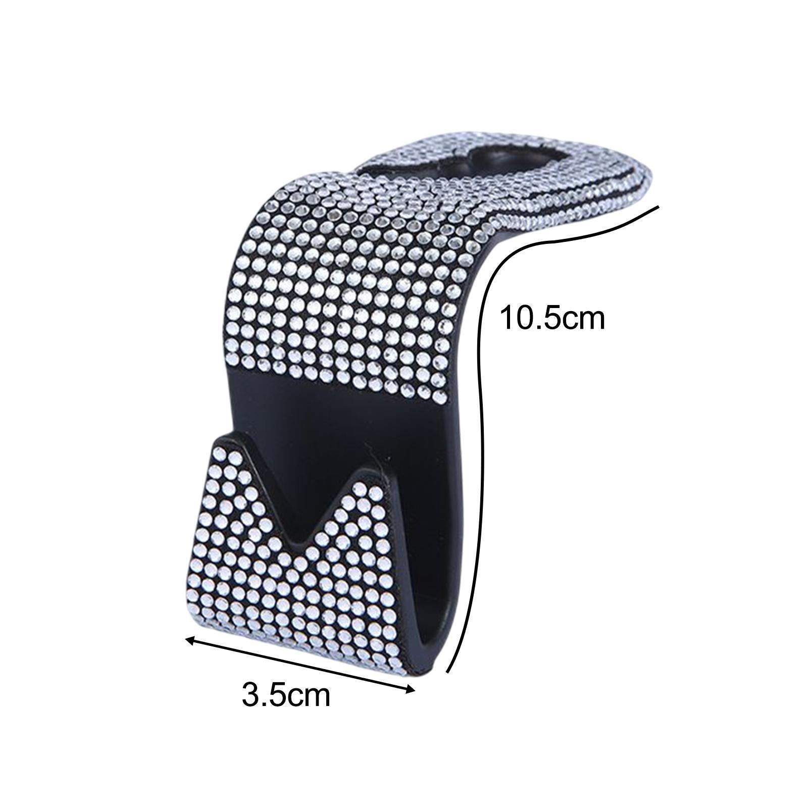 Universal Car Headrest Hook Portable for Umbrellas Hanging Bag Handbag White