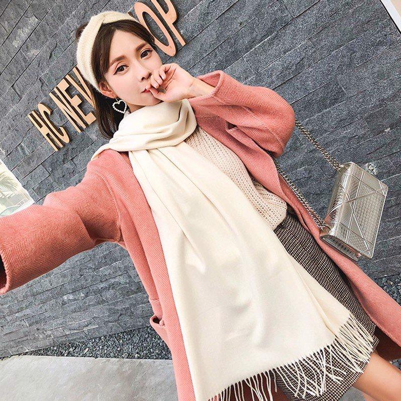 Khăn Quàng Cổ Len Cashmere Nữ Cao Cấp - Khăn Choàng Giữ Ấm, Đi Biển Đẹp Cho Dân Công Sở Văn Phòng - 111.ACCESSORIES