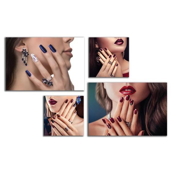Tranh nail, tranh dán tường trang trí, tranh spa