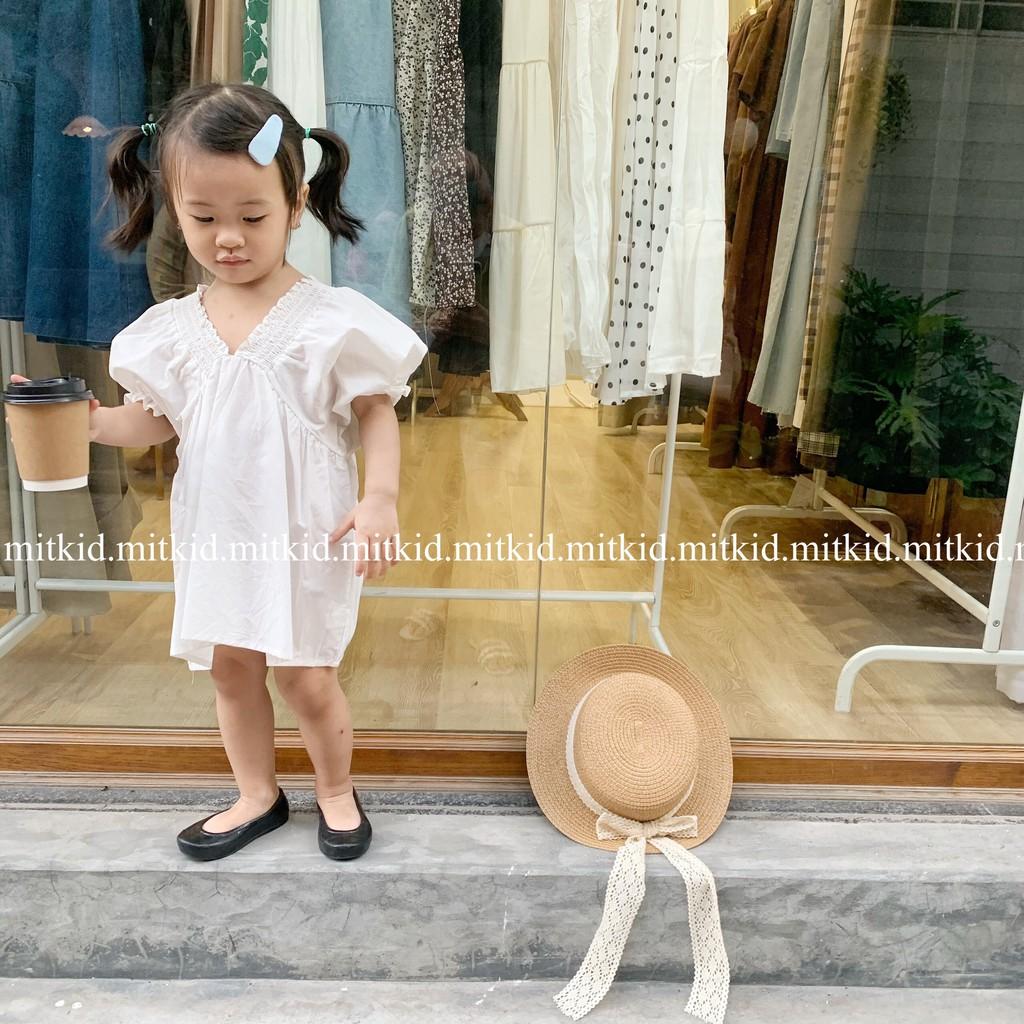 Áo váy cho bé gáiCÓ SẴN, Áo váy cổ chun PHONG CÁCH cho bé gái