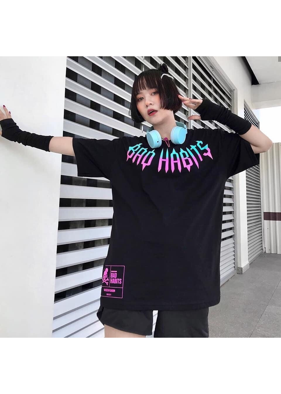 ÁO THUN NỮ NAM FORM RỘNG <75KG 
