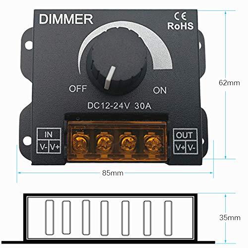 Công tắc phân loại biến thể Dimmer của công tắc UN/TẮT 12V-24V 30A cho các dải đèn LED Điều khiển độ sáng
