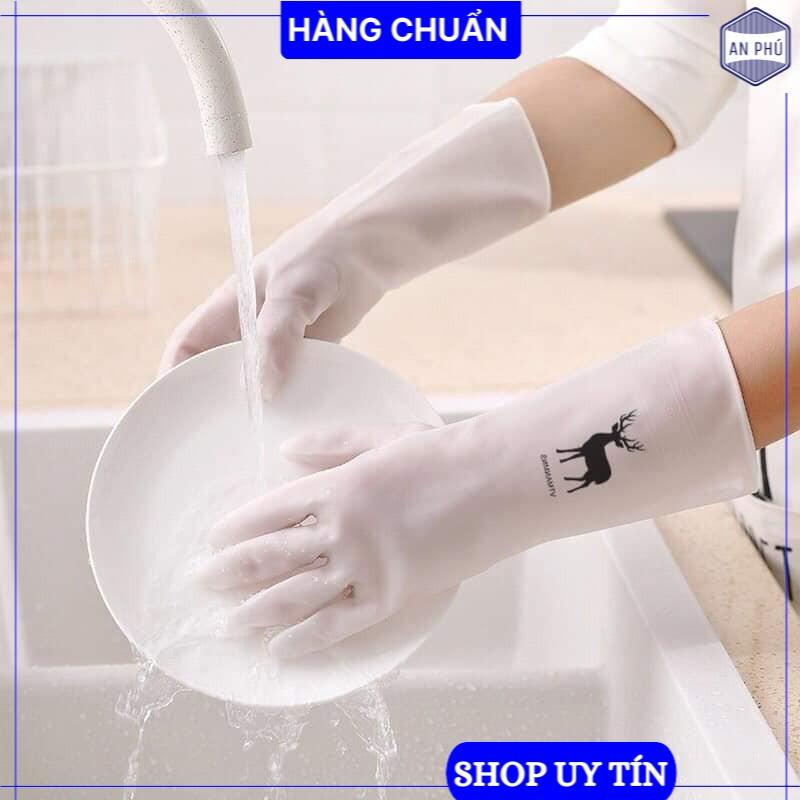 Găng tay rửa bát siêu dai hình hươu - Gia dụng AN PHÚ